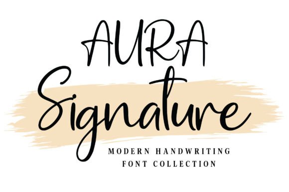 Aura Signature: The Script Font for Crafters and Creators