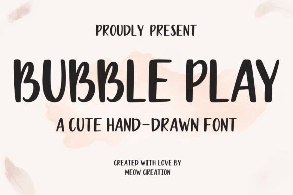 Bubble Play Font: A Craft Maker’s Dream for Friendly Design