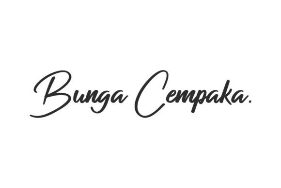 Bunga Cempaka: A Simple Script Font for Real Branding Projects