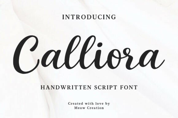 Calliora: A Script Font That Gives Your Brand A Polished Personality