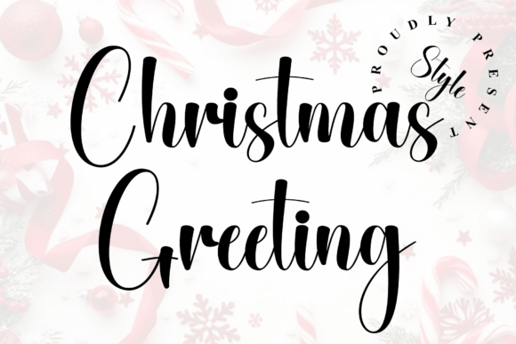 Christmas Greeting: A Refined Calligraphy Script for Elegant Branding