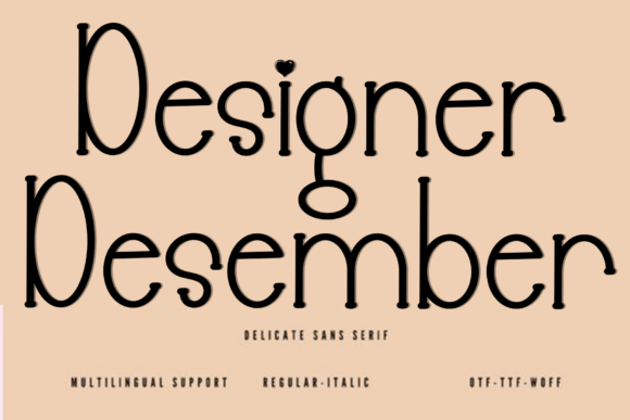 Designer Desember: A Font for Handmade Charm