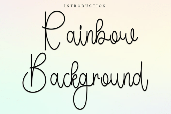 Exploring Rainbow Background: A Designer's Typeface Review