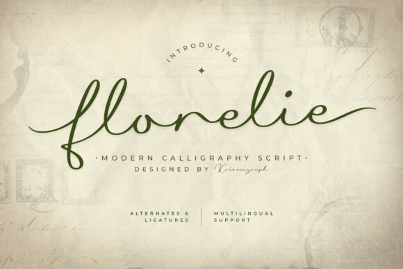 Florelie: An Editorial Designer's Guide to a Warm Modern Script Font