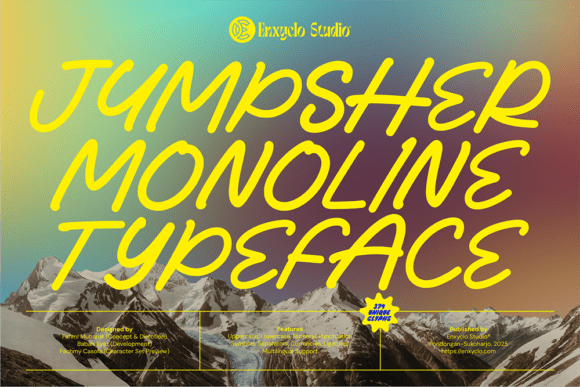 Jumpsher: A Monoline Handwritten Font for Modern Marketers