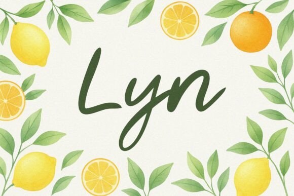 Lyn: A Playful Script Font Designed for Digital Marketing