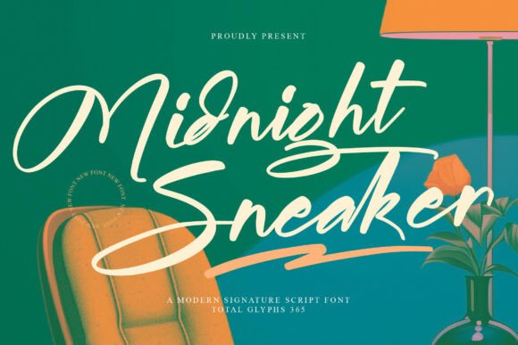 Midnight Sneaker: A Craft-Friendly Signature Script Font