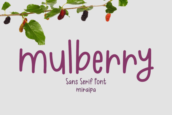 Mulberry: A Quirky Handwritten Font for Crafty Product Makers