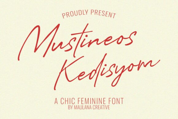 Mustineos Kedisyom: A Font for Engaging Modern Audiences