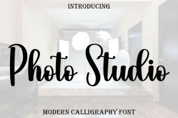 Photo Studio: A Modern Calligraphy Font for Crafters and Makers