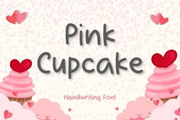 Pink Cupcake: An Enchanting Script Font for Digital Design