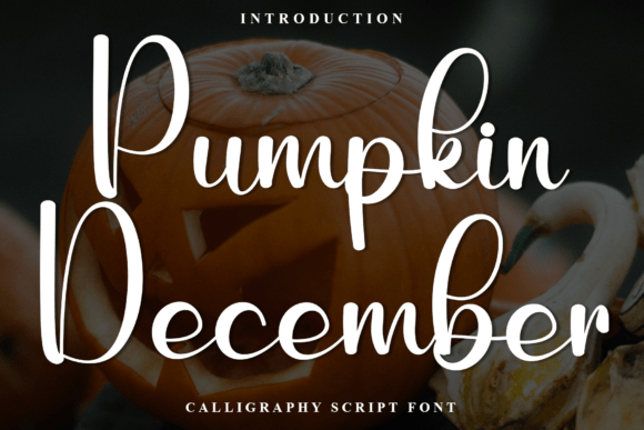 Pumpkin December: A Modern Script Font for Digital Design