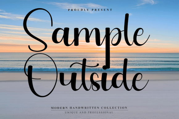 Sample Outside: A Casual Font for Consistent Brand Personality