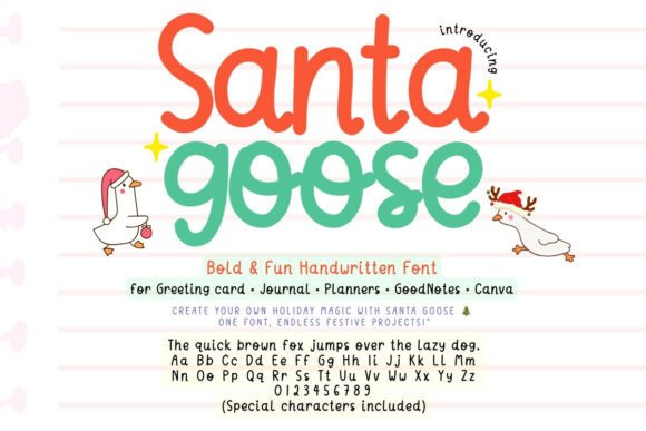 Santa Goose: A Script Font Built for Real Projects