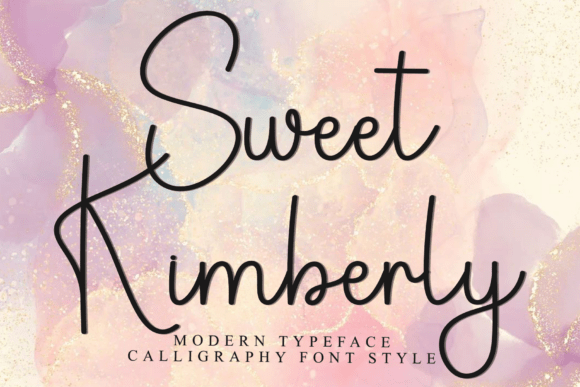 Sweet Kimberly: A Festive Script Font for Digital Branding