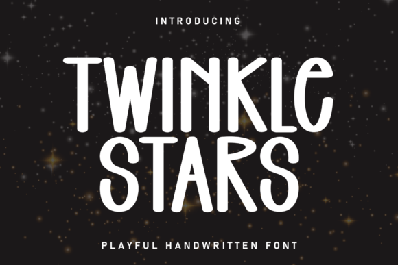 Twinkle Stars: A Creative Font for Handmade Design