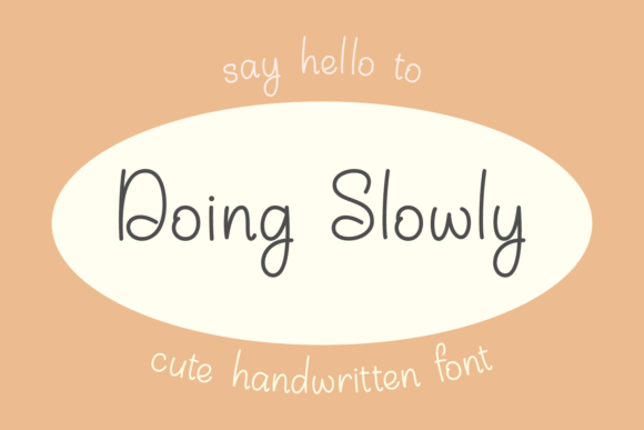 Using the Doing Slowly Font for a Web Designer’s Toolkit