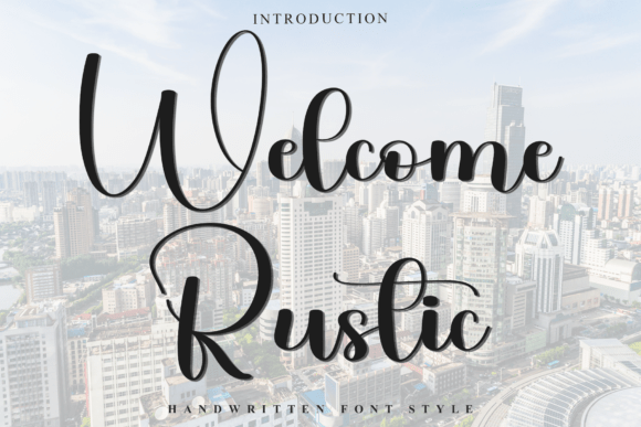 Welcome Rustic Font: A Warm Display Typeface